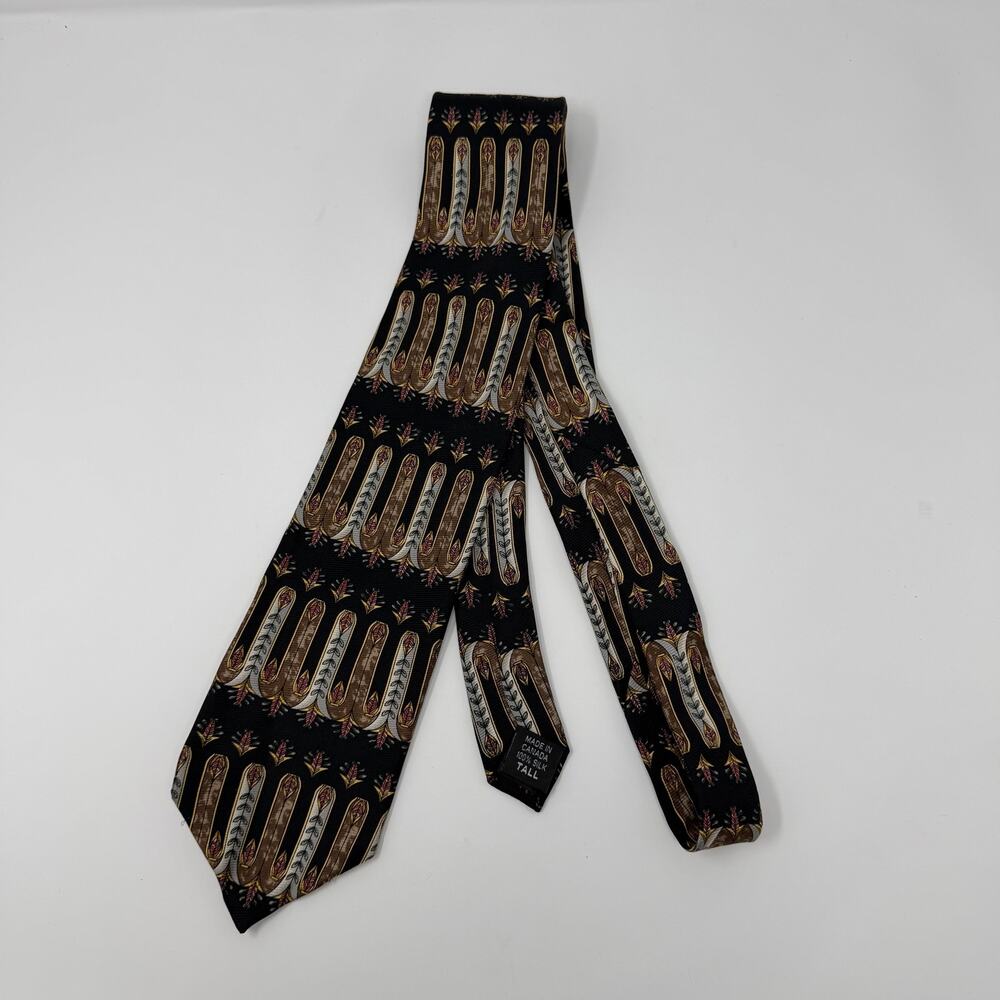 Mark Alexander Silk Tie Tall Abstract Art Deco Canada